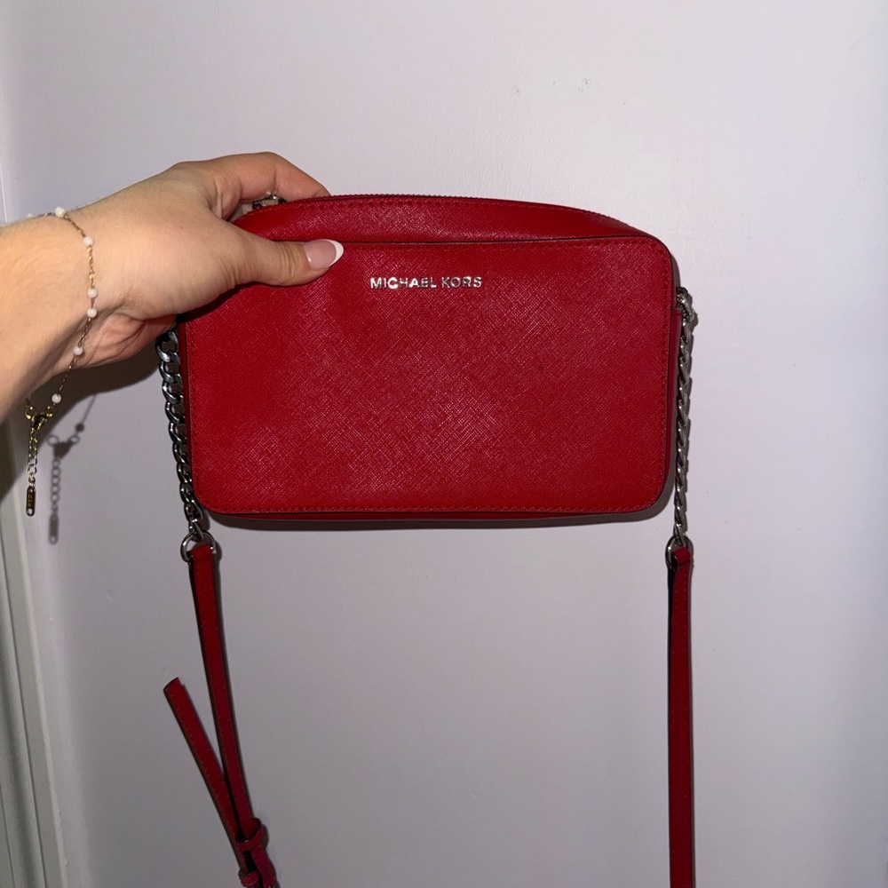 Michael Kors Vibrant Red Crossbody Bag